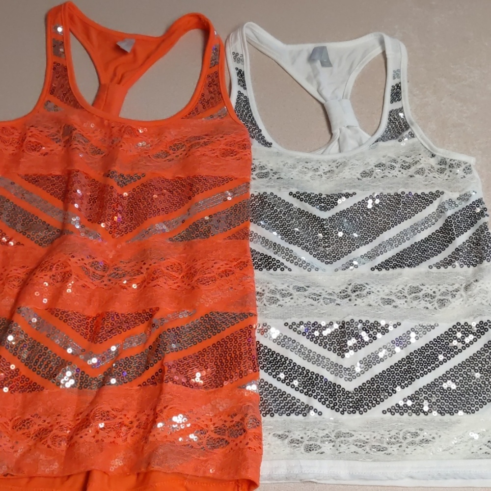 Set of Two Sequins Tank Tops